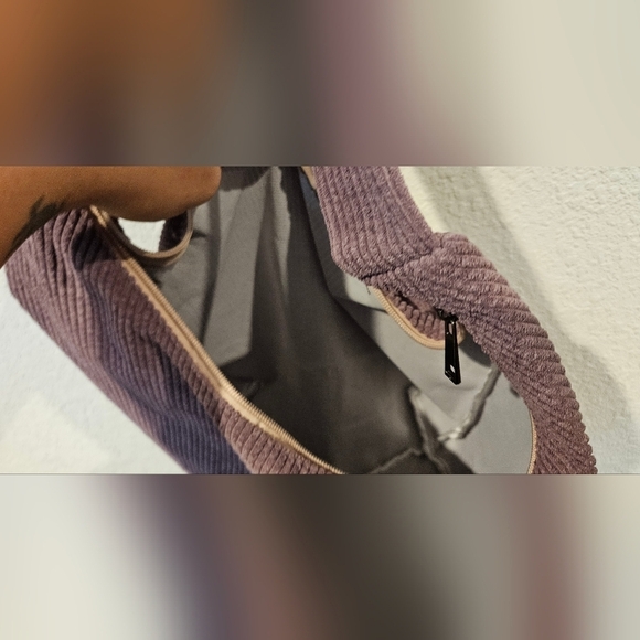 Purple Corduroy Unbranded Purse or Bag - Picture 2 of 2